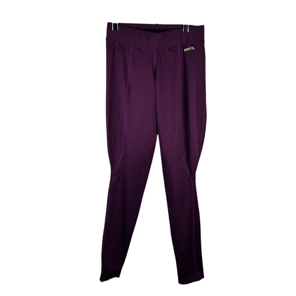 Kerrits Flow Rise Knee Patch Performance Tights Size Small Riding Purple Equestr